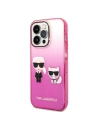 Kup Etui Karl Lagerfeld KLHCP14XTGKCP Apple iPhone 14 Pro Max hardcase różowy/pink Gradient Ikonik Karl & Choupette - KLD1174 - {ean13} - Sklep Home Screen