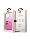 Kup Etui Karl Lagerfeld KLHCP14XTGKCP Apple iPhone 14 Pro Max hardcase różowy/pink Gradient Ikonik Karl & Choupette - KLD1174 - {ean13} - Sklep Home Screen