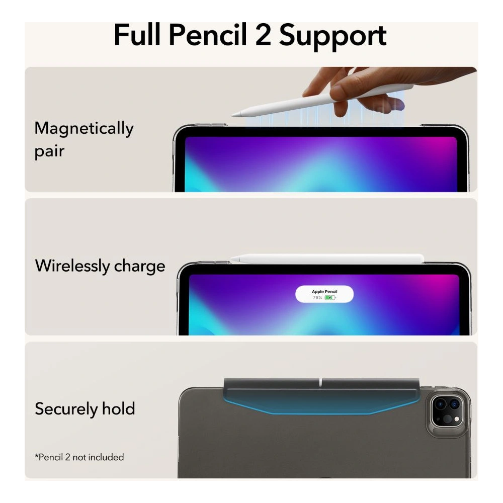 Etui ESR Ascend Trifold Apple iPad Pro 12.9 2021 (5. generacji) Grey