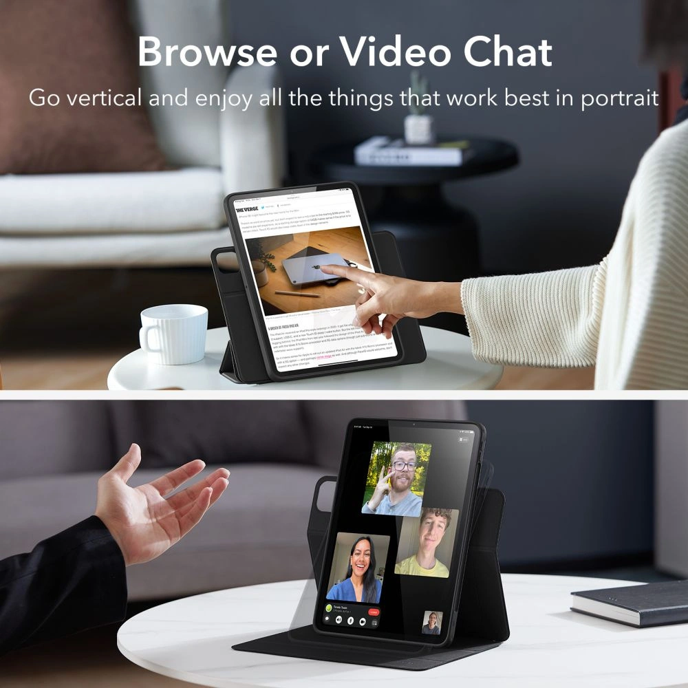 Etui ESR Rebound Hybrid Apple iPad Pro 12.9 2021 (5. generacji) Black