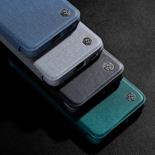 Kup Etui Nillkin Qin Cloth Pro Samsung Galaxy S22 szürke - NLK710 - {ean13} - Sklep Home Screen