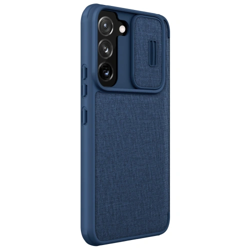 Kup Case Nillkin Qin Cloth Pro Samsung Galaxy S22+ Plus blau - NLK711 - {ean13} - Sklep Home Screen