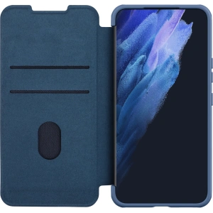 Etui Nillkin Qin Cloth Pro Samsung Galaxy S22+ Plus niebieski