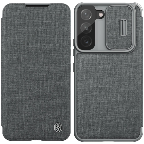 Kup Etui Nillkin Qin Cloth Pro Samsung Galaxy S22+ Plus gri - NLK712 - {ean13} - Sklep Home Screen