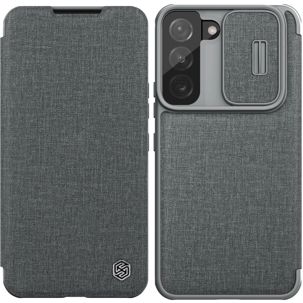 Etui Nillkin Qin Cloth Pro Samsung Galaxy S22+ Plus szary