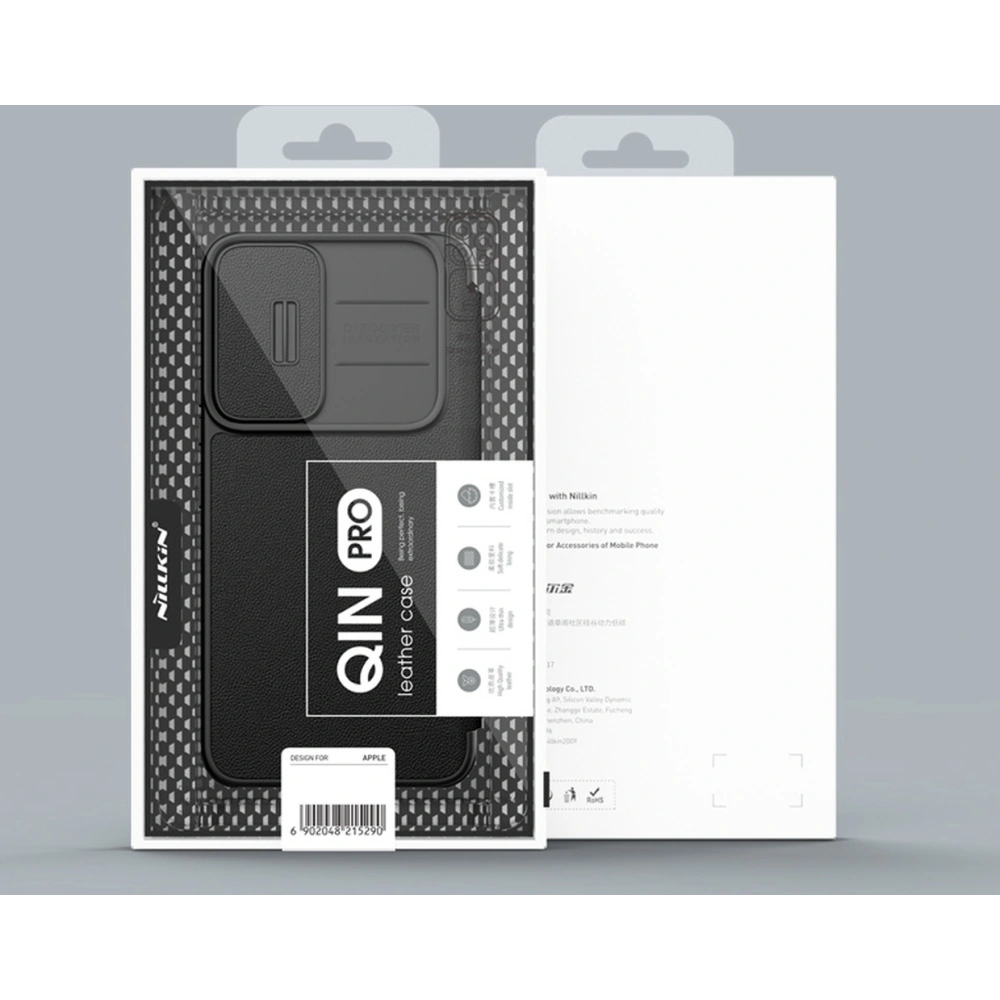 Etui Nillkin Qin Cloth Pro Samsung Galaxy S22+ Plus szary