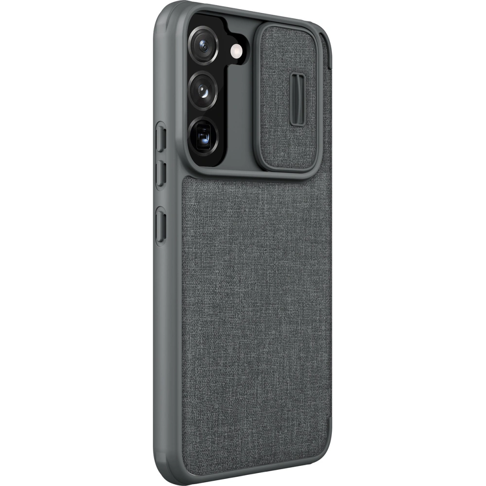 Etui Nillkin Qin Cloth Pro Samsung Galaxy S22+ Plus szary