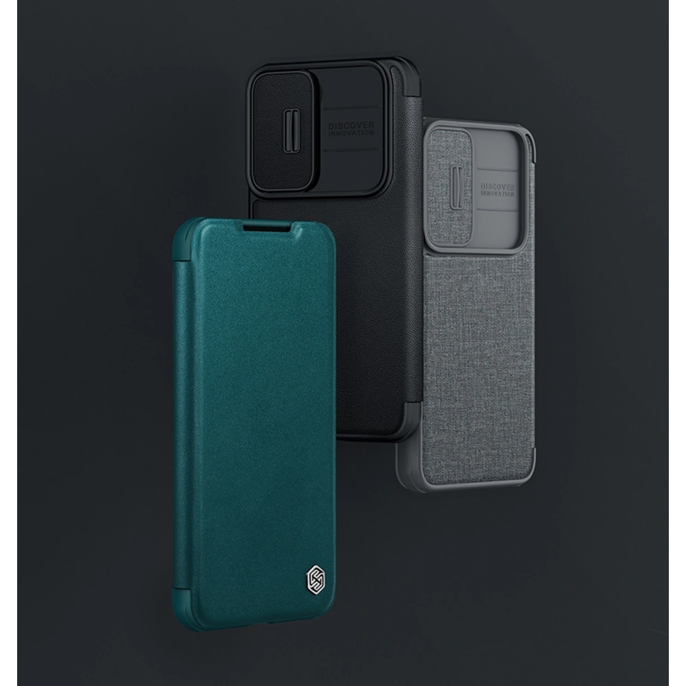 Etui Nillkin Qin Cloth Pro Samsung Galaxy S22+ Plus szary