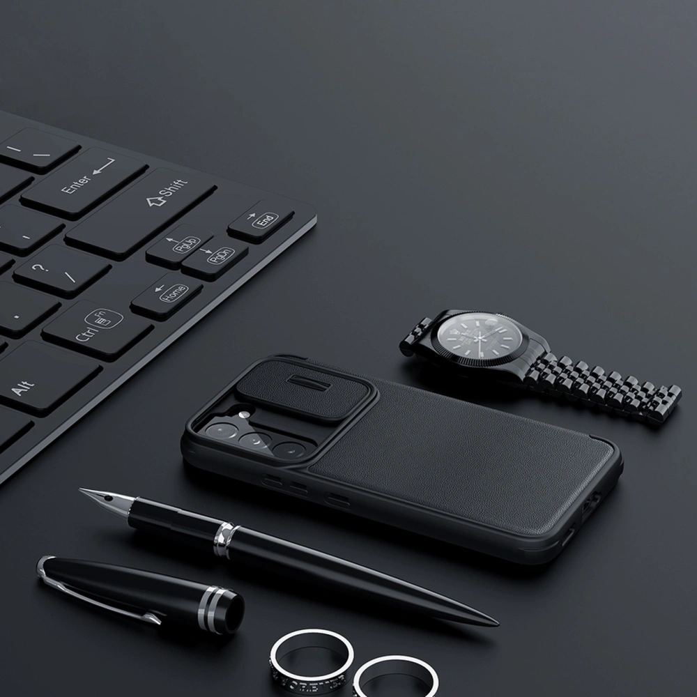 Etui Nillkin Qin Cloth Pro Samsung Galaxy S22+ Plus szary