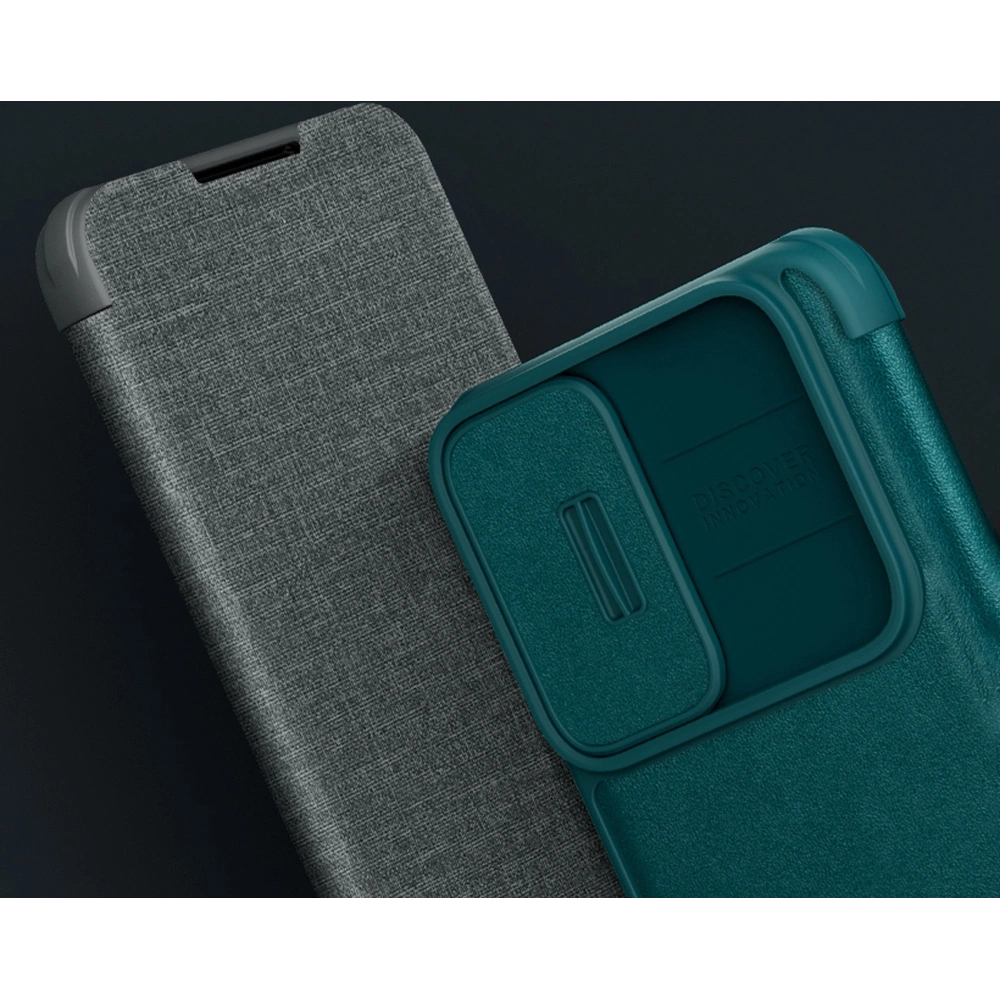 Etui Nillkin Qin Cloth Pro Samsung Galaxy S22+ Plus szary