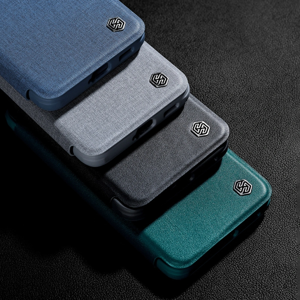 Etui Nillkin Qin Cloth Pro Samsung Galaxy S22+ Plus szary