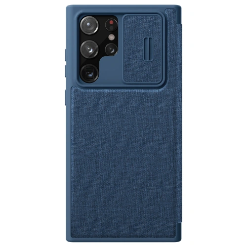 Kup Case Nillkin Qin Cloth Pro Samsung Galaxy S22 Ultra blau - NLK713 - {ean13} - Sklep Home Screen