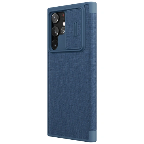 Kup Case Nillkin Qin Cloth Pro Samsung Galaxy S22 Ultra blau - NLK713 - {ean13} - Sklep Home Screen