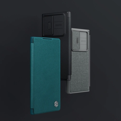 Kup Case Nillkin Qin Cloth Pro Samsung Galaxy S22 Ultra blau - NLK713 - {ean13} - Sklep Home Screen