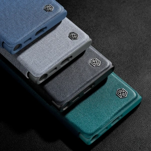 Kup Case Nillkin Qin Cloth Pro Samsung Galaxy S22 Ultra blau - NLK713 - {ean13} - Sklep Home Screen