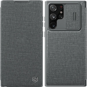 Kup Case Nillkin Qin Cloth Pro Samsung Galaxy S22 Ultra grau - NLK714 - {ean13} - Sklep Home Screen