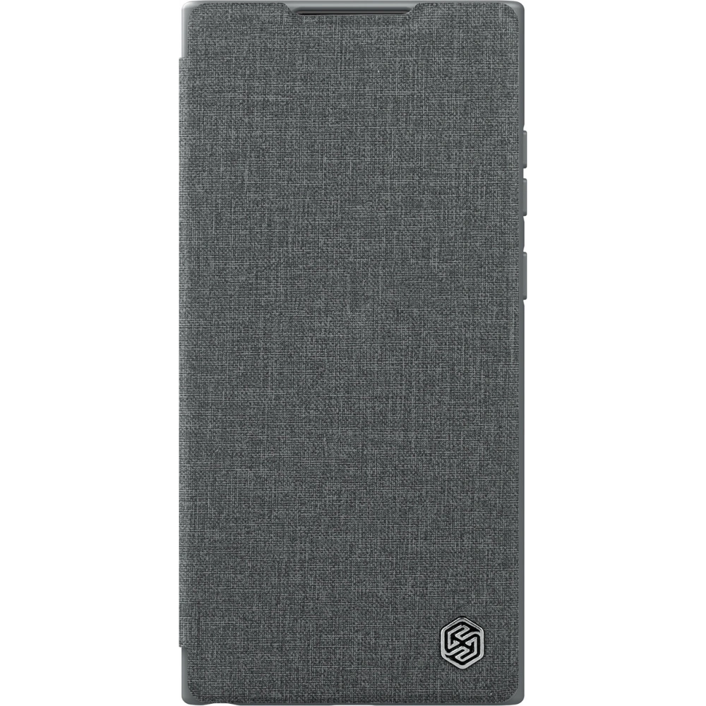 Etui Nillkin Qin Cloth Pro Samsung Galaxy S22 Ultra szary