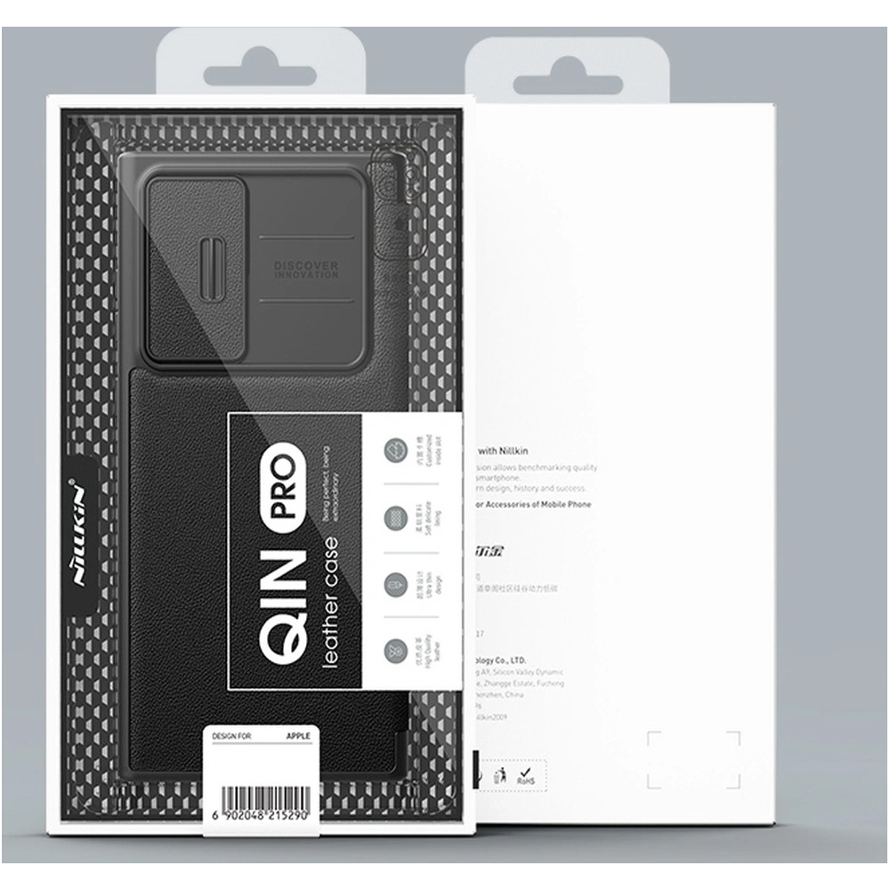 Etui Nillkin Qin Cloth Pro Samsung Galaxy S22 Ultra szary