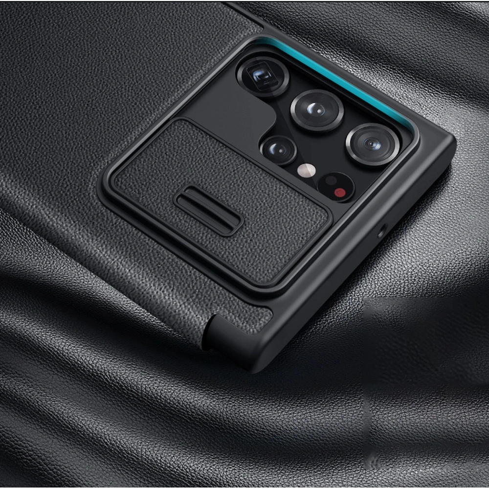 Etui Nillkin Qin Cloth Pro Samsung Galaxy S22 Ultra szary