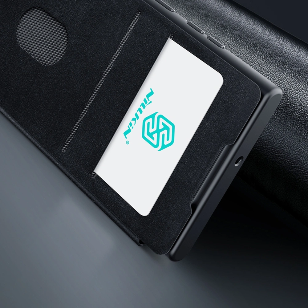 Etui Nillkin Qin Cloth Pro Samsung Galaxy S22 Ultra szary