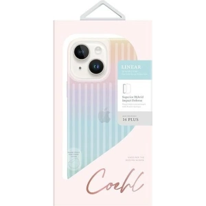 Etui UNIQ Coehl Linear Apple iPhone 14 Plus / 15 Plus opalowy/iridescent