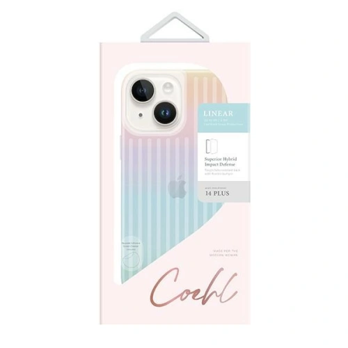 Kup Case UNIQ Coehl Linear Apple iPhone 14 Plus / 15 Plus opal/irideszent - UNIQ776 - {ean13} - Sklep Home Screen