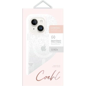 Etui UNIQ Coehl Lumino Apple iPhone 14 Plus / 15 Plus srebrny/sparkling silver