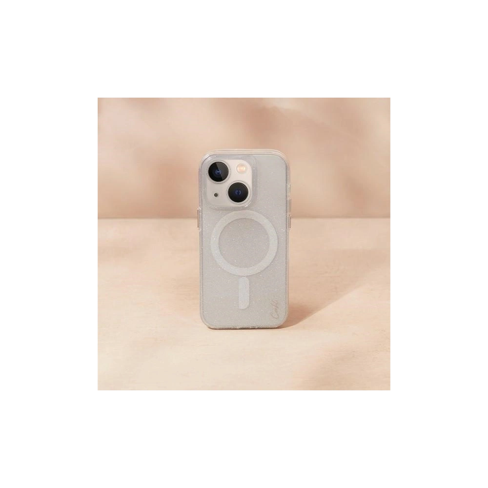 Etui UNIQ Coehl Lumino Apple iPhone 14 Plus / 15 Plus srebrny/sparkling silver