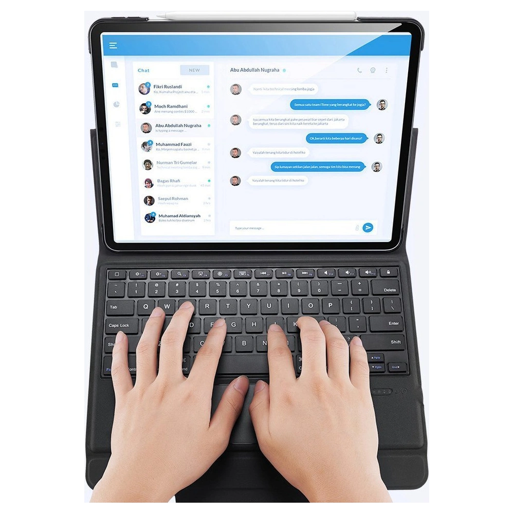 Etui Dux Ducis Touchpad Keyboard Case Bluetooth Apple iPad Pro 12.9 2018/2020/2021 (3., 4. i 5. generacji) czarny