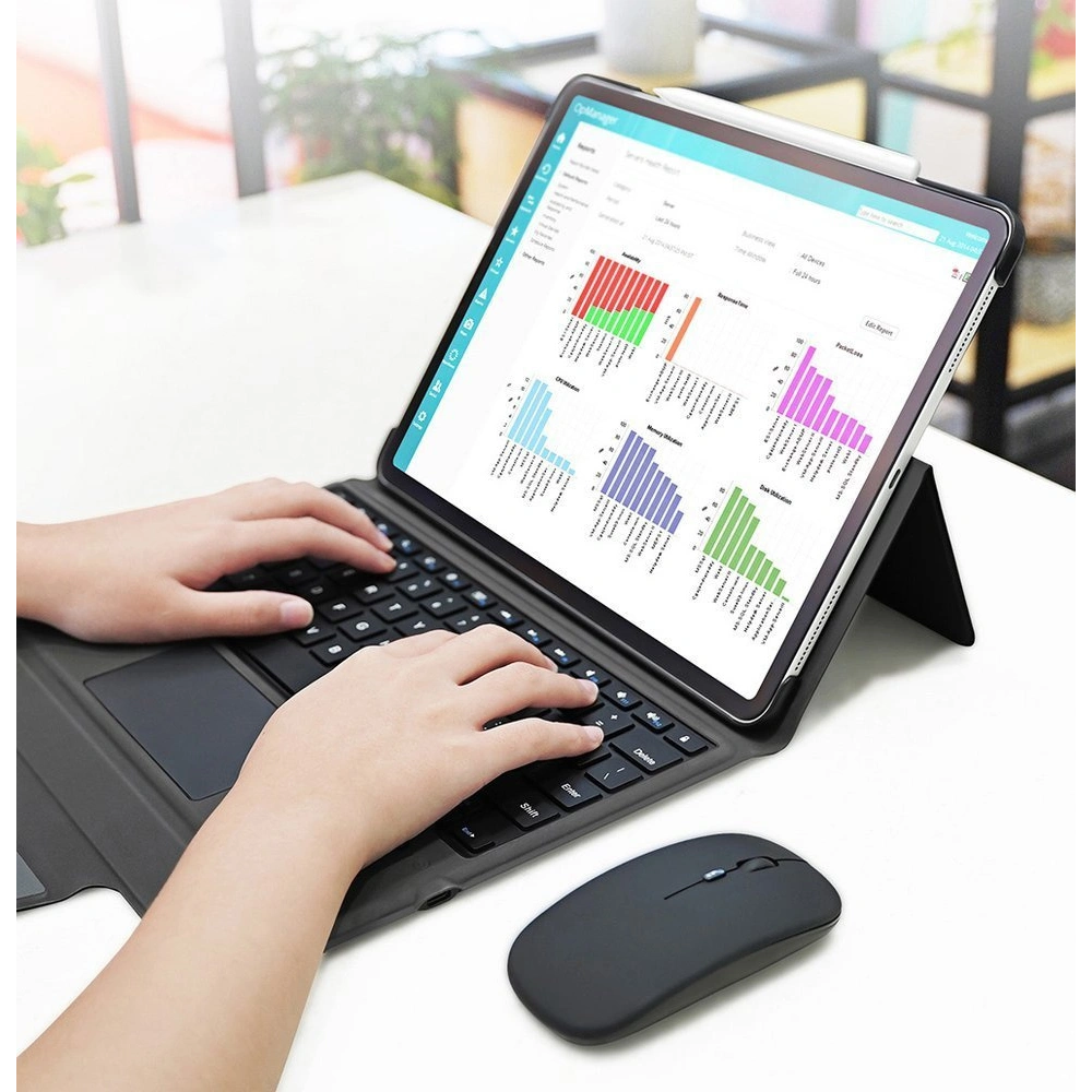 Etui Dux Ducis Touchpad Keyboard Case Bluetooth Apple iPad Pro 12.9 2018/2020/2021 (3., 4. i 5. generacji) czarny