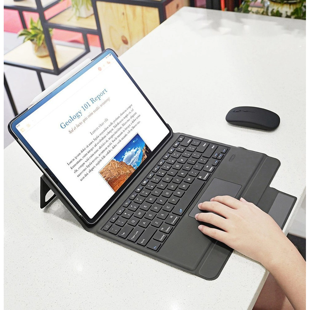 Etui Dux Ducis Touchpad Keyboard Case Bluetooth Apple iPad Pro 12.9 2018/2020/2021 (3., 4. i 5. generacji) czarny