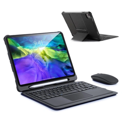 Kup Dux Ducis Touchpad Keyboard Case Bluetooth Apple iPad Air 10.9 2020/2022 (4, 5. generáció) / iPad Pro 11 2018/2020/2021 (1, 2, 3. generáció) / iPad Air 11 2024 (6. generáció) fekete - DDS404 - {ean13} - Sklep Home Screen
