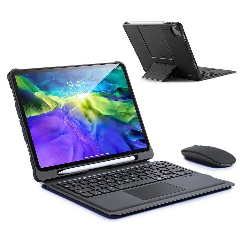 Etui Dux Ducis Touchpad Keyboard Case Bluetooth Apple iPad Air 10.9 2020/2022 (4, 5 gen) / iPad Pro 11 2018/2020/2021 (1, 2, 3 gen) / iPad Air 11 2024 (6. generacji) czarny
