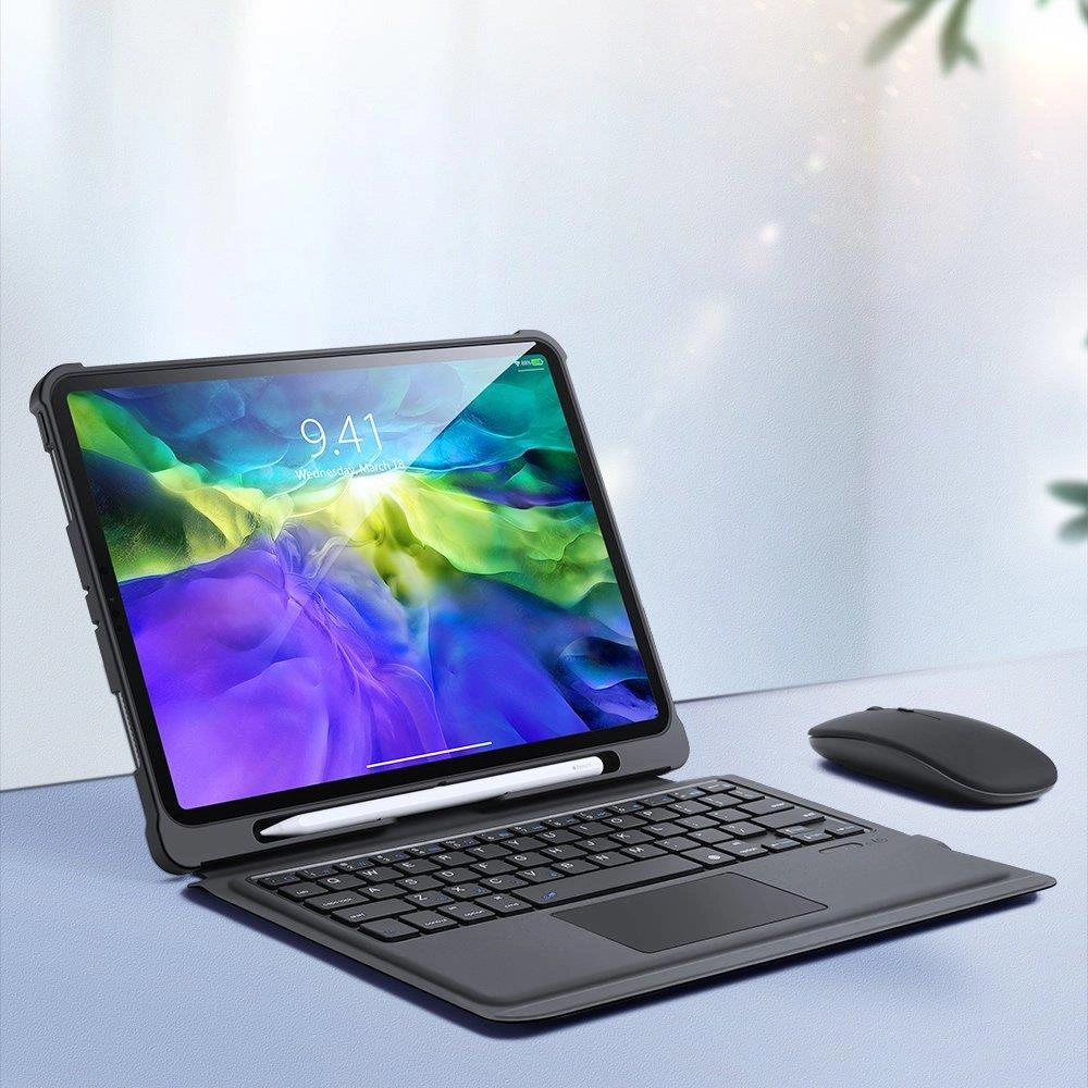 Etui Dux Ducis Touchpad Keyboard Case Bluetooth Apple iPad Air 10.9 2020/2022 (4, 5 gen) / iPad Pro 11 2018/2020/2021 (1, 2, 3 gen) / iPad Air 11 2024 (6. generacji) czarny