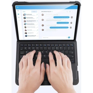 Kup Etui Dux Ducis Touchpad Keyboard Case Bluetooth Apple iPad Air 10.9 2020/2022 (4, 5 gen) / iPad Pro 11 2018/2020/2021 (1, 2, 3 gen) / iPad Air 11 2024 (6. generacji) czarny - DDS404 - {ean13} - Sklep Home Screen