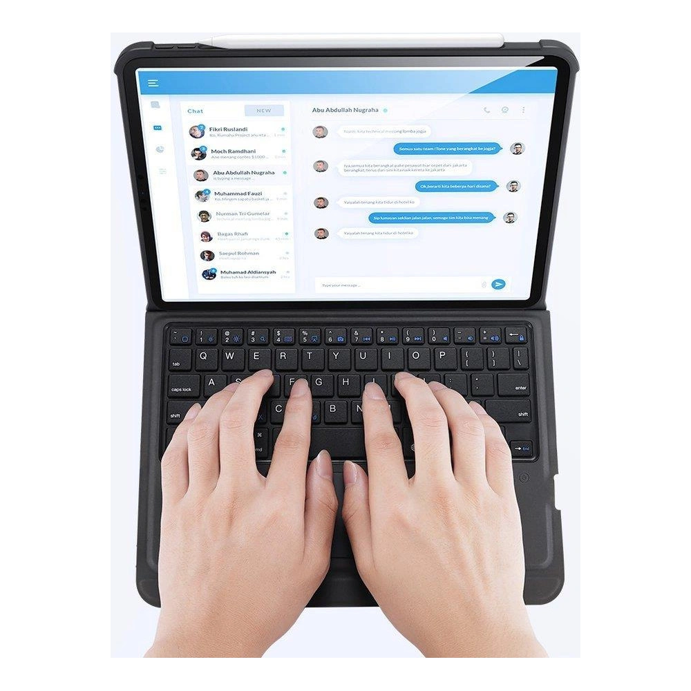 Etui Dux Ducis Touchpad Keyboard Case Bluetooth Apple iPad Air 10.9 2020/2022 (4, 5 gen) / iPad Pro 11 2018/2020/2021 (1, 2, 3 gen) / iPad Air 11 2024 (6. generacji) czarny