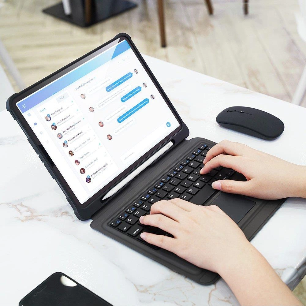 Etui Dux Ducis Touchpad Keyboard Case Bluetooth Apple iPad Air 10.9 2020/2022 (4, 5 gen) / iPad Pro 11 2018/2020/2021 (1, 2, 3 gen) / iPad Air 11 2024 (6. generacji) czarny