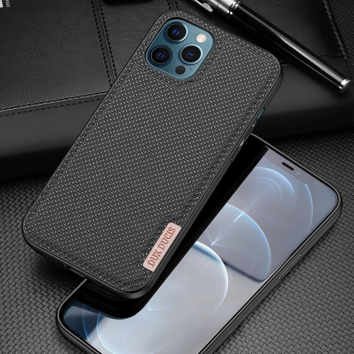 Kup Husa Dux Ducis Fino Apple iPhone 12/12 Pro neagră - DDS428 - {ean13} - Sklep Home Screen
