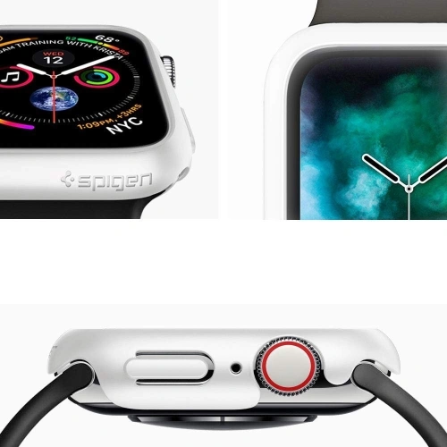 Kup Etui Spigen Thin Fit Apple Watch 4/5/6/7/8/9/SE 44/45mm Bílá - SPN479WHT - {ean13} - Sklep Home Screen