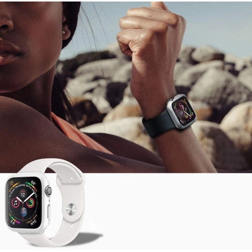 Kup Etui Spigen Thin Fit Apple Watch 4/5/6/7/8/9/SE 44/45mm Bílá - SPN479WHT - {ean13} - Sklep Home Screen