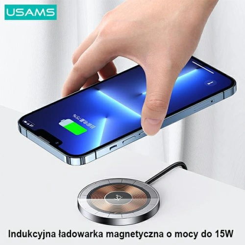 Kup Induktive Ladestation USAMS US-CD183 magnetic 15W schwarz/black CD183CDX01 - USA793 - {ean13} - Sklep Home Screen