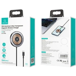Kup Încărcător inductiv USAMS US-CD183 magnetic 15W negru/black CD183CDX01 - USA793 - {ean13} - Sklep Home Screen