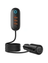 USAMS Autoladegerät 3xUSB/1xUSB-C 156W schwarz/black CC161CC01