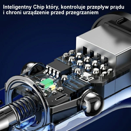 Kup Încărcător auto USAMS C31 3A 2xUSB-A Încărcare rapidă albastru/blue CC162CC02 - USA796 - {ean13} - Sklep Home Screen