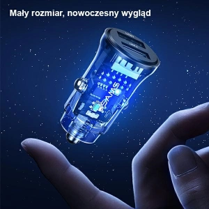 Kup Ładowarka samochodowa USAMS C31 3A 2xUSB-A Fast Charge niebieski/blue CC162CC02 - USA796 - {ean13} - Sklep Home Screen