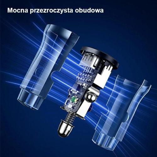 Kup Încărcător auto USAMS C31 3A 2xUSB-A Încărcare rapidă albastru/blue CC162CC02 - USA796 - {ean13} - Sklep Home Screen