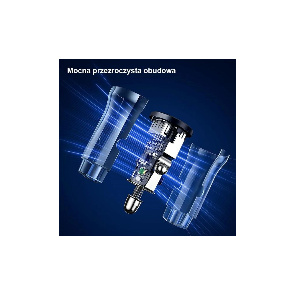 Ładowarka samochodowa USAMS C31 3A 2xUSB-A Fast Charge niebieski/blue CC162CC02