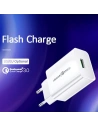 Kup USAMS T22 Netzladegerät 1xUSB 18W 3A QC3.0 + 1m USB-C Kabel weiß/white T48OCLN01 - USA797 - {ean13} - Sklep Home Screen