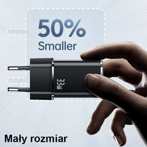 Kup Încărcător de rețea USAMS T43 1xUSB-C/1xUSB 33W PD 3.0 + QC 3.0 + cablu U63 USB-C/Lightning alb/white USKTZ02 - USA799 - {ean13} - Sklep Home Screen