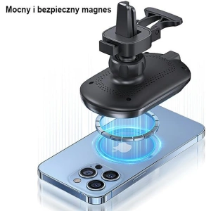 Kup Magnetischer Halter USAMS Wireless Charging 15W Air Vent schwarz CD182ZJ01 - USA801 - {ean13} - Sklep Home Screen